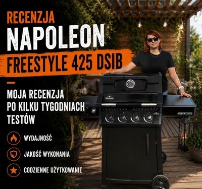 Napoleon Freestyle 425 DSIB z drzwiczkami i Sizzle Zone - recenzja po kilku tygodniach testów [NOWOŚĆ 2026]
